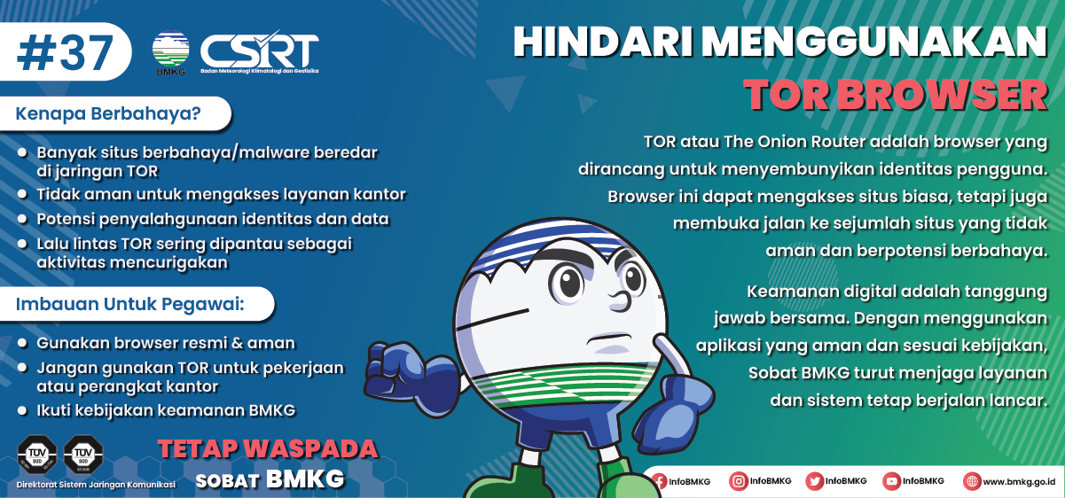 Hindari menggunakan TOR Browser